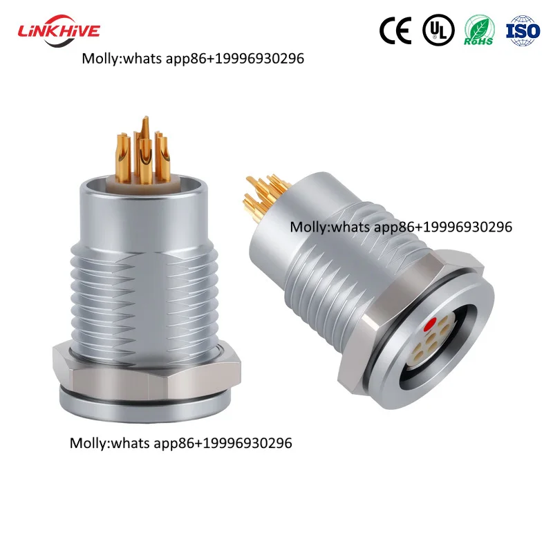 Custom Design LINKHIVE 103F Automotive Female 6P Adapter Automotive Panel Receptacle Push Pull Self-locking Circular Connector
Custom Design LINKHIVE 103F Automotive Female 6P Adapter Automotive Panel Receptacle Push Pull Self-locking Circular Connector