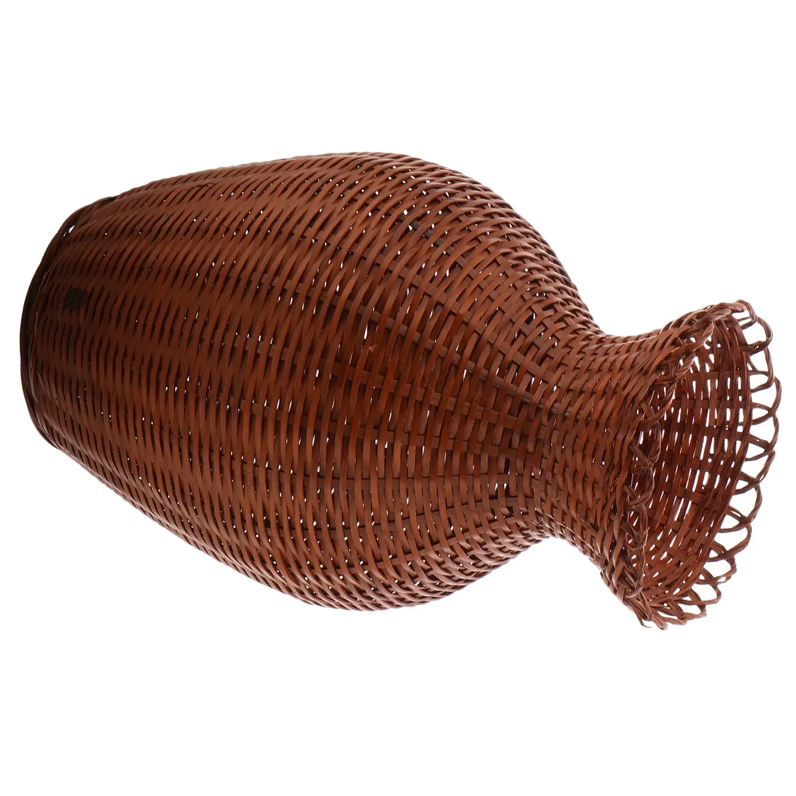 Bamboo Vase Handwoven Flower Basket Light Brown Weaving for Room Decor Dry Flowers Container Retro Style
Bamboo Vase Handwoven Flower Basket Light Brown Weaving for Room Decor Dry Flowers Container Retro Style