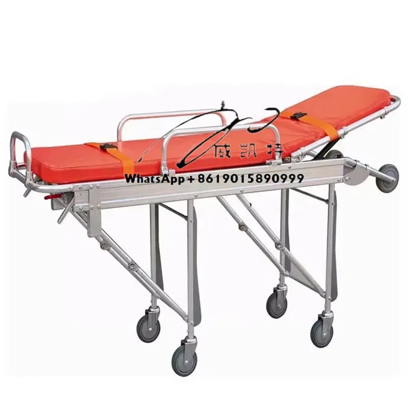 Hospital Ambulance Car Trolley Patient Transfer Stretcher Bed Folding Medical Emergency Wheeled Stretcher
Hospital Ambulance Car Trolley Patient Transfer Stretcher Bed Folding Medical Emergency Wheeled Stretcher