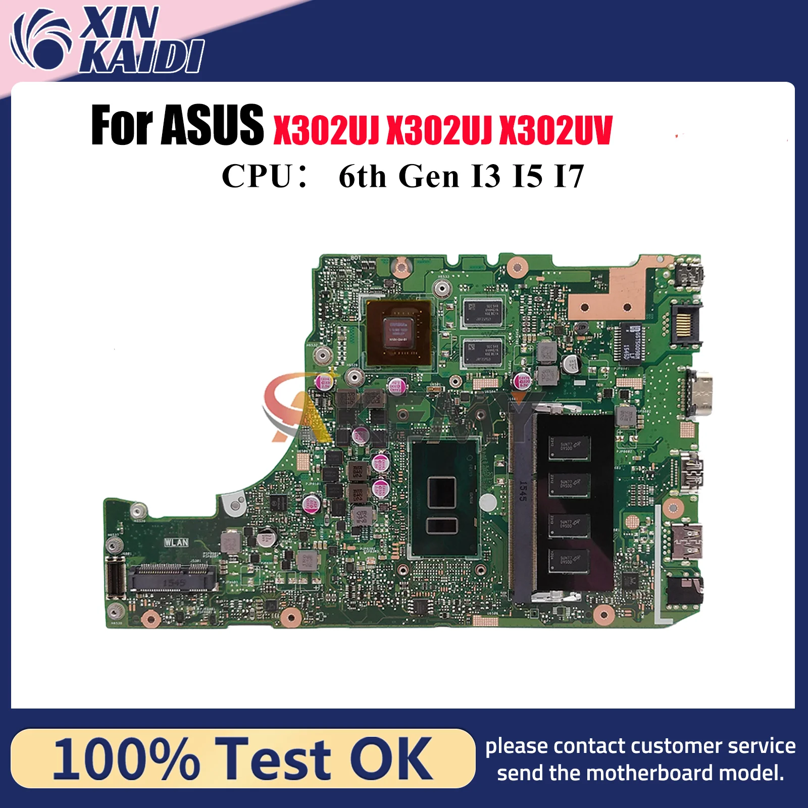 X302UJ Материнская плата для ноутбука ASUS VivoBook X302UV X302U X302UJ Материнская плата для ноутбука с процессором I3 I5 I7 100% тестирование ОК быстрая доставка
X302UJ Материнская плата для ноутбука ASUS VivoBook X302UV X302U X302UJ Материнская плата для ноутбука с процессором I3 I5 I7 100% тестирование ОК быстрая доставка