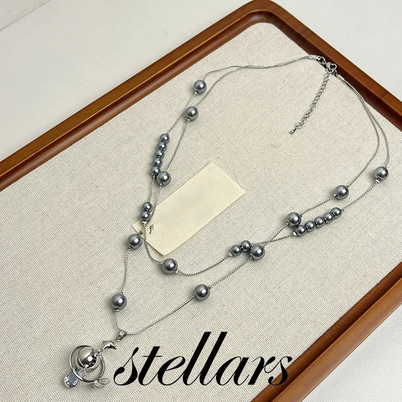 Diamond Inlaid Saturn Pearl Pendant Necklace French Light Luxury Niche Fashion Choker High-End Women's Jewelry
Diamond Inlaid Saturn Pearl Pendant Necklace French Light Luxury Niche Fashion Choker High-End Women's Jewelry