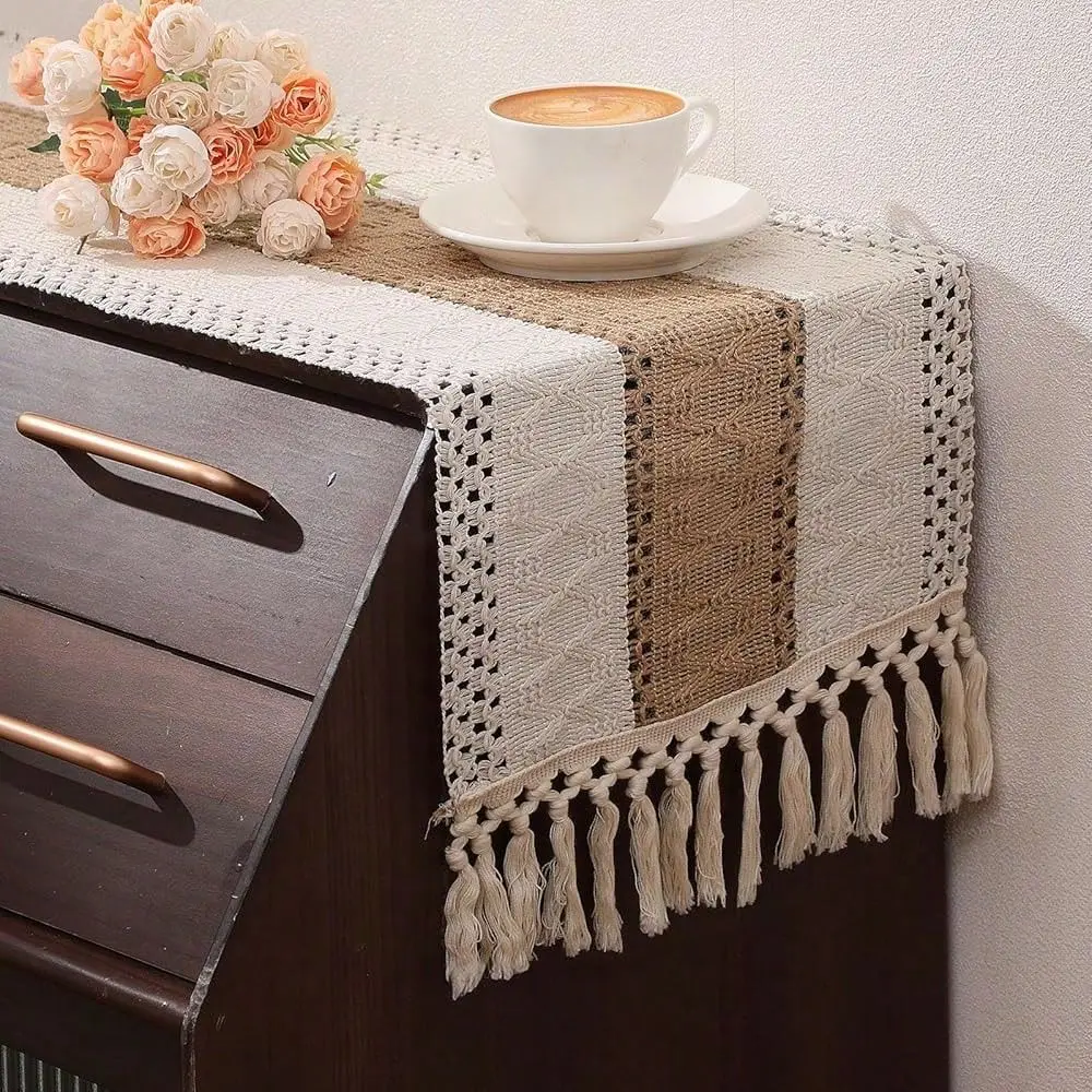 Pcs Boho Placemats And Table Runner Set 15 Inch Round Braided Place Mats 72 Inch Long Farmhouse Macrame Burlap Table Runner Cen
Pcs Boho Placemats And Table Runner Set 15 Inch Round Braided Place Mats 72 Inch Long Farmhouse Macrame Burlap Table Runner Cen