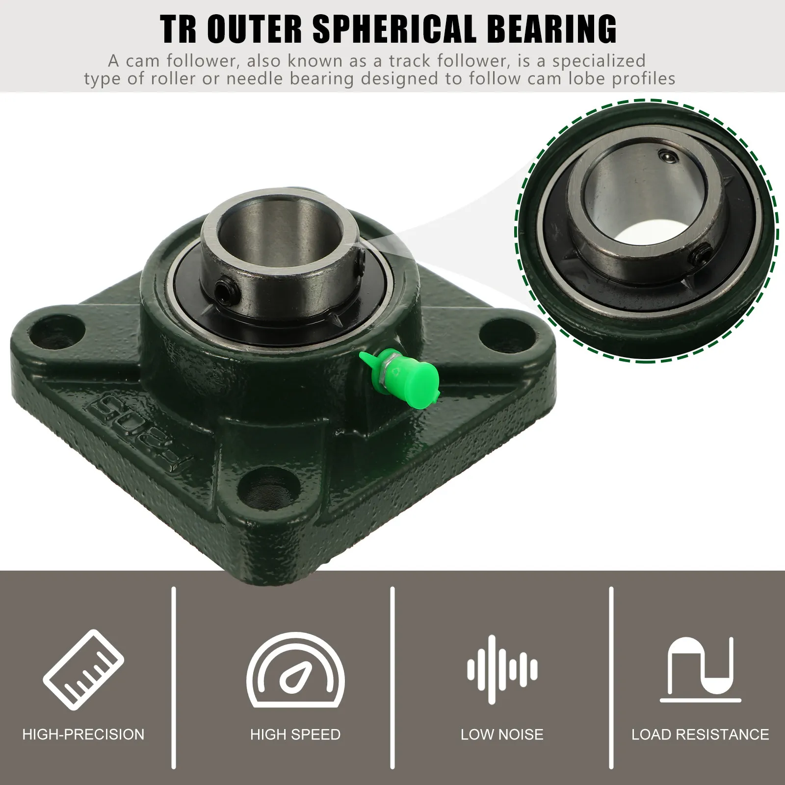 2Pcs Outer Spherical Bearing Pillow Iron Low Noise Self-Aligning Bearing for Cnc Machinery Construction Tools
2Pcs Outer Spherical Bearing Pillow Iron Low Noise Self-Aligning Bearing for Cnc Machinery Construction Tools