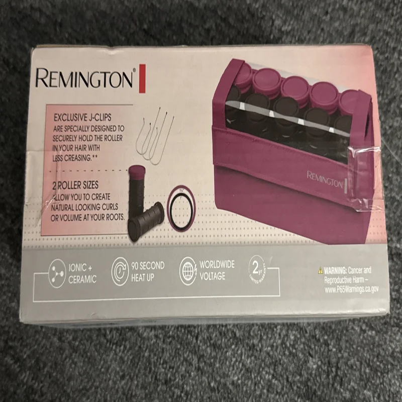Компактный керамический прибор для установки волос Remington для путешествий по всему миру, горячие ролики H1015
Компактный керамический прибор для установки волос Remington для путешествий по всему миру, горячие ролики H1015