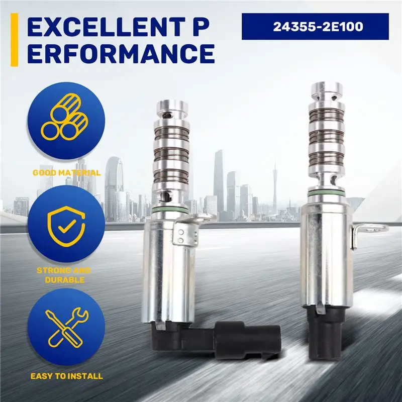 Engine Oil Timing Control VVT Solenoid For Sonata, Elantra And KIA Optima, Part No. 24375-2E100 / 24355-2E100
Engine Oil Timing Control VVT Solenoid For Sonata, Elantra And KIA Optima, Part No. 24375-2E100 / 24355-2E100