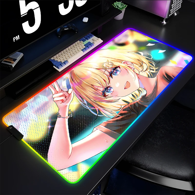 RGB Mouse Pad Game Rubber PC Anime Hololive Girl Keyboard Pad LED Laptop Watson Amelia Desk Mouse Mat Gaming Acessories Mousepad
RGB Mouse Pad Game Rubber PC Anime Hololive Girl Keyboard Pad LED Laptop Watson Amelia Desk Mouse Mat Gaming Acessories Mousepad