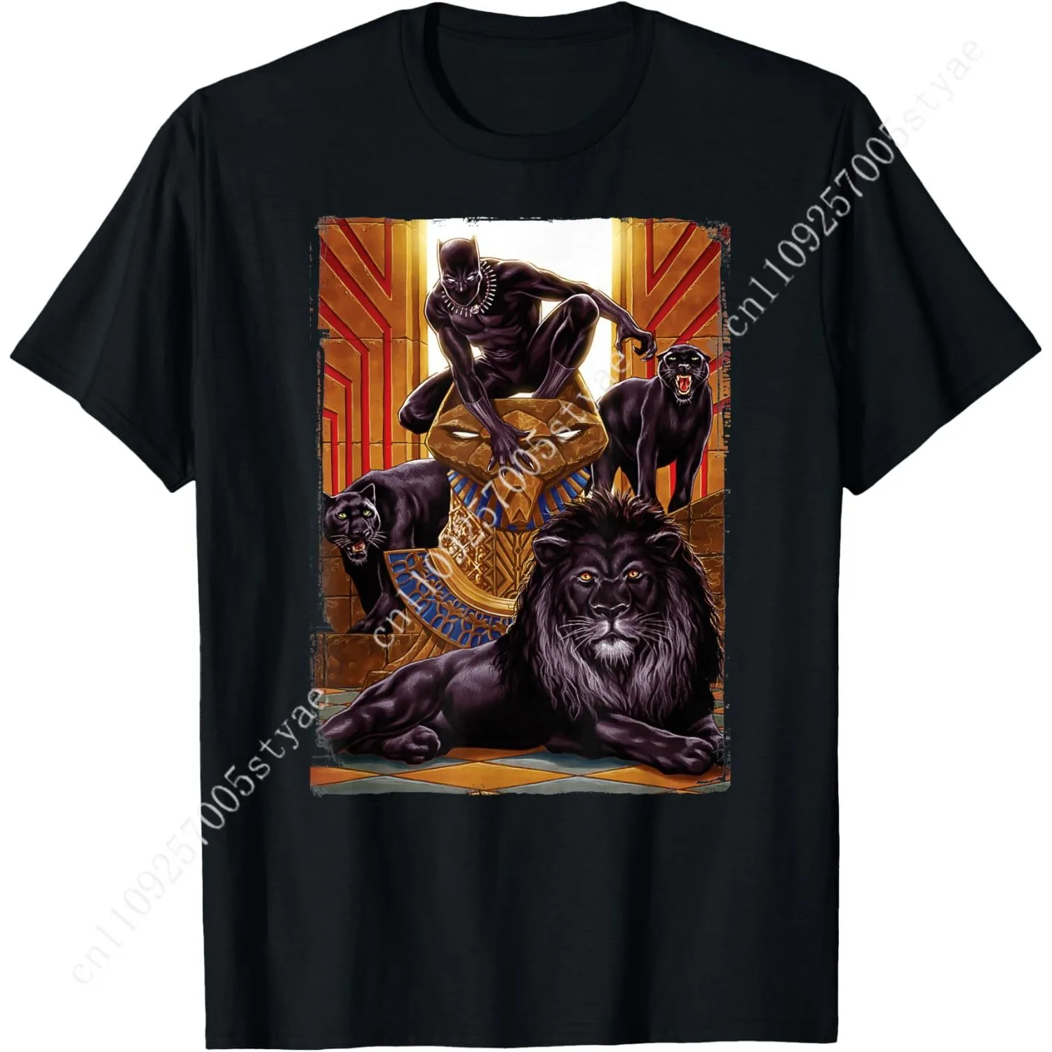 Marvel Black Panther King in The Lion's Den Graphic T-Shirt T-Shirt Cosplay
Marvel Black Panther King in The Lion's Den Graphic T-Shirt T-Shirt Cosplay