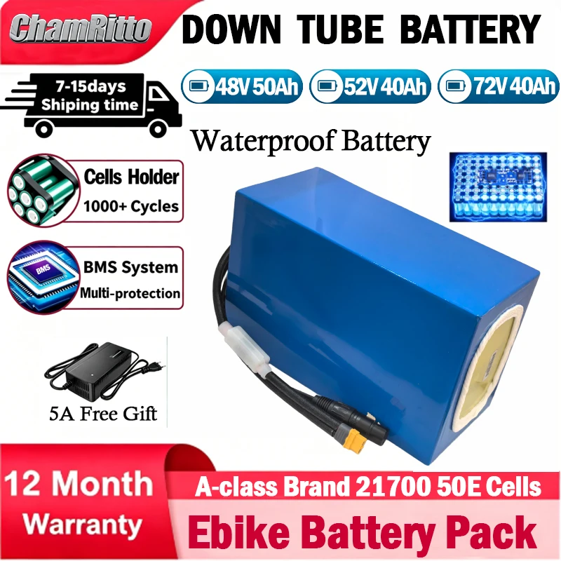 48V 30ah cham rider E bike Batteriy 52V 60V 72V 20ah 25 40Ah 50AH Electric Bicycle Escooter 21700 Battery 2000W 3000W High Power
48V 30ah cham rider E bike Batteriy 52V 60V 72V 20ah 25 40Ah 50AH Electric Bicycle Escooter 21700 Battery 2000W 3000W High Power