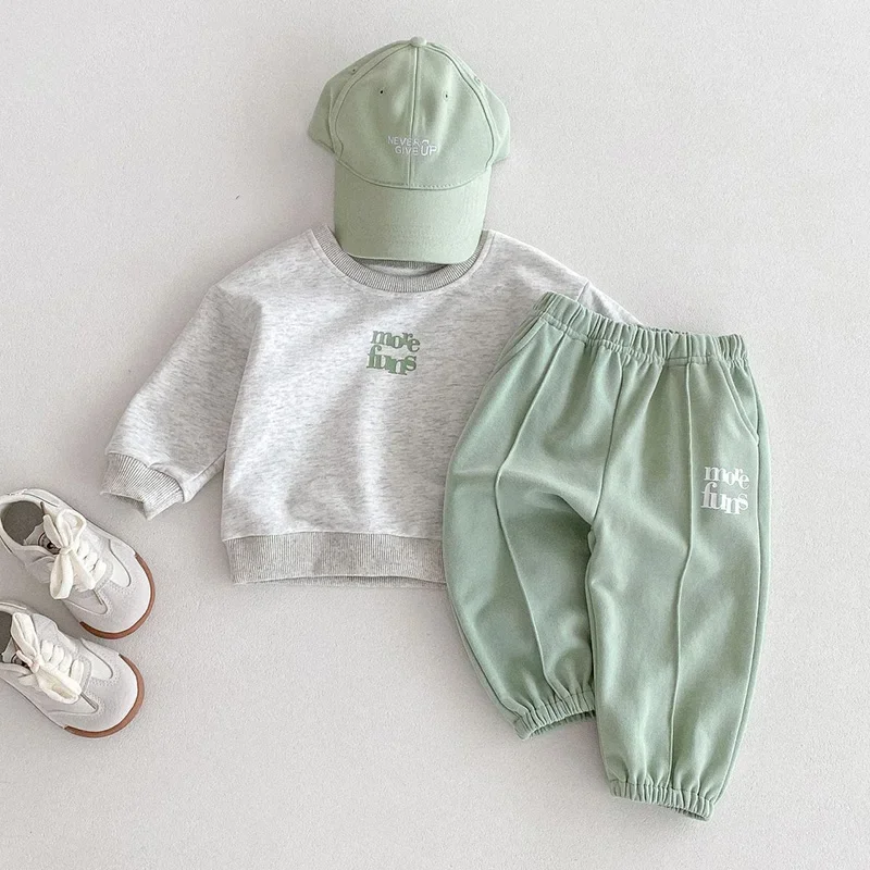 2025 New Spring Newborn Baby Boys Girls Clothing Set Long Sleeve Pullover Tops+Pants Toddler Baby Girls Boys Sports Clothes Suit
2025 New Spring Newborn Baby Boys Girls Clothing Set Long Sleeve Pullover Tops+Pants Toddler Baby Girls Boys Sports Clothes Suit
