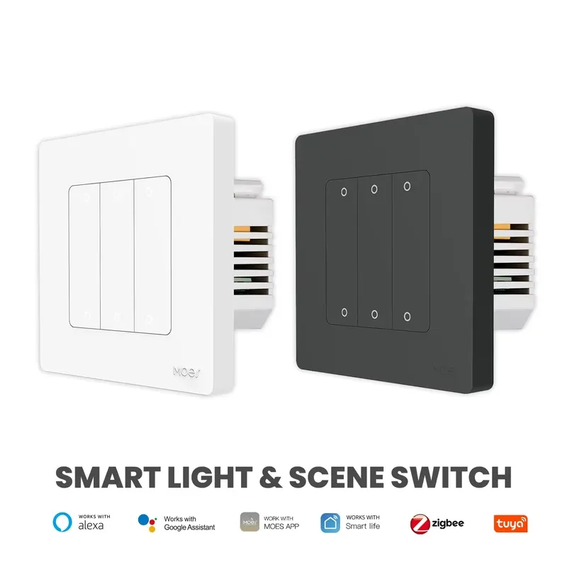 ZigBee star ring smart light button switch 6-way wall switch, flame retardant material, application control, voice control,
ZigBee star ring smart light button switch 6-way wall switch, flame retardant material, application control, voice control,