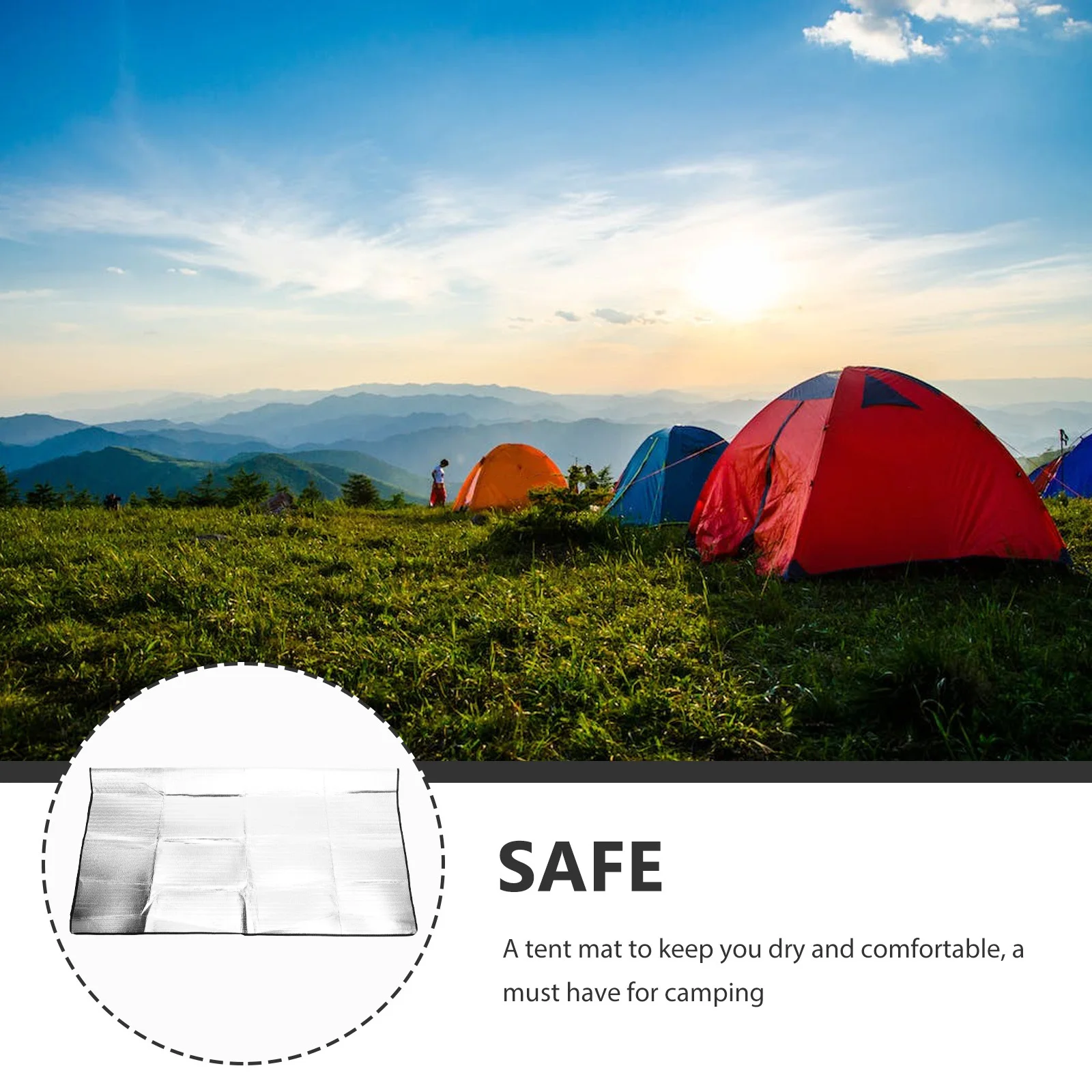 Double-Sided Aluminum Film Waterproof Camping Mat Portable Outdoor Picnic Blanket Beach Mat Multipurpose Pad Camping Blanket
Double-Sided Aluminum Film Waterproof Camping Mat Portable Outdoor Picnic Blanket Beach Mat Multipurpose Pad Camping Blanket