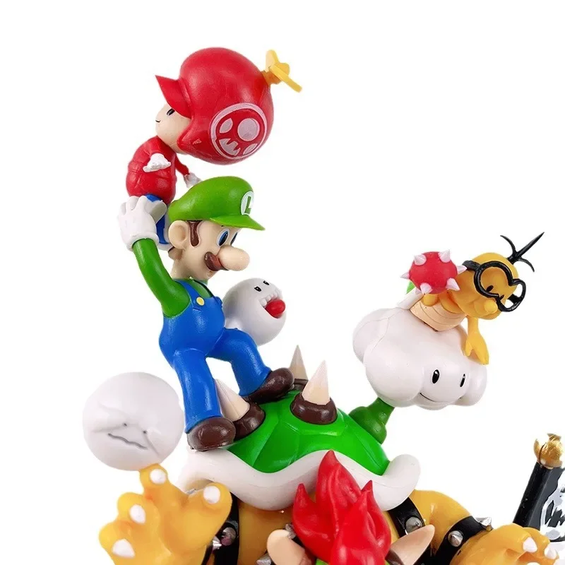 28cm Marioeds Action Figures Model Ornaments Luigi Bowser Yoshi Bowser Scene Combination Toys Room Decoration
28cm Marioeds Action Figures Model Ornaments Luigi Bowser Yoshi Bowser Scene Combination Toys Room Decoration