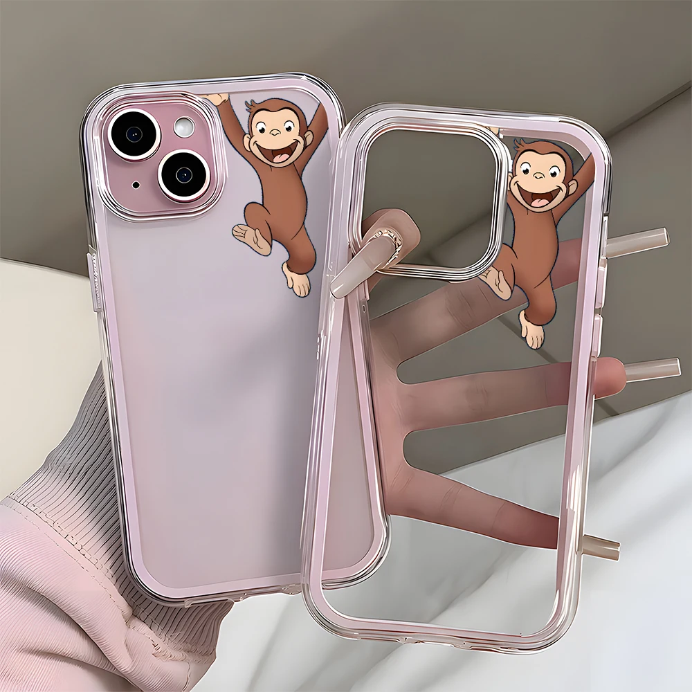 Funny Cartoon Monkey Pattern Clear Phone Case For iPhone 17 16 15 14 13 12 11 Pro Max Air 14 Plus 2 in 1 Candy Color Soft Cover
Funny Cartoon Monkey Pattern Clear Phone Case For iPhone 17 16 15 14 13 12 11 Pro Max Air 14 Plus 2 in 1 Candy Color Soft Cover