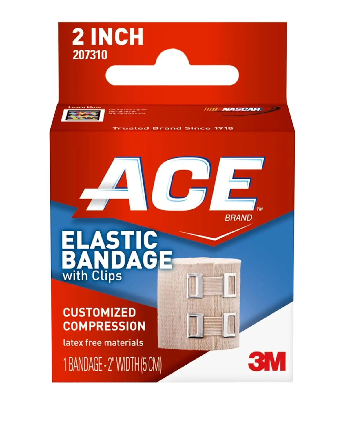 2 Inch Elastic Bandage with Clips, Beige, Support for Wrist, Foot & More, 1 Count
2 Inch Elastic Bandage with Clips, Beige, Support for Wrist, Foot & More, 1 Count