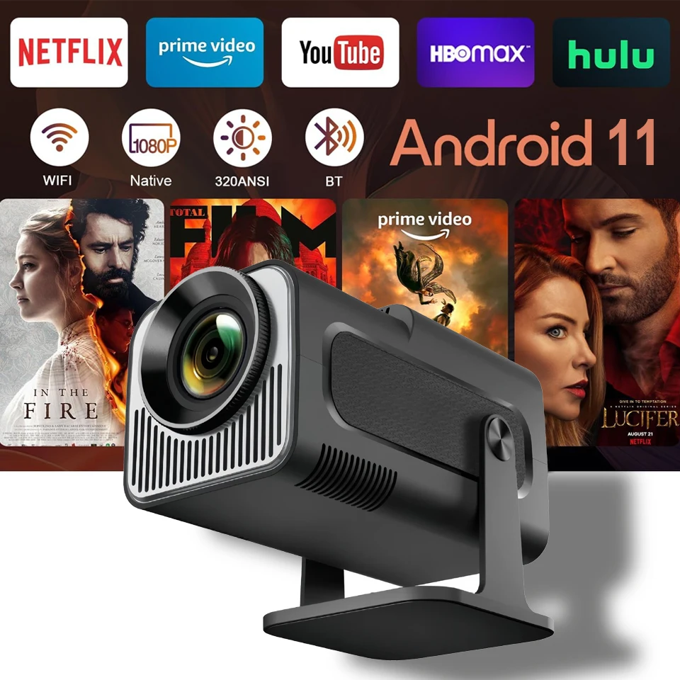 KaiAqua HY320 Newly Native 720P Android 11 4K Projector 250ANSI Wifi6 BT5.0 Cinema Outdoor Portable 180° Rotable Projector NEW
KaiAqua HY320 Newly Native 720P Android 11 4K Projector 250ANSI Wifi6 BT5.0 Cinema Outdoor Portable 180° Rotable Projector NEW