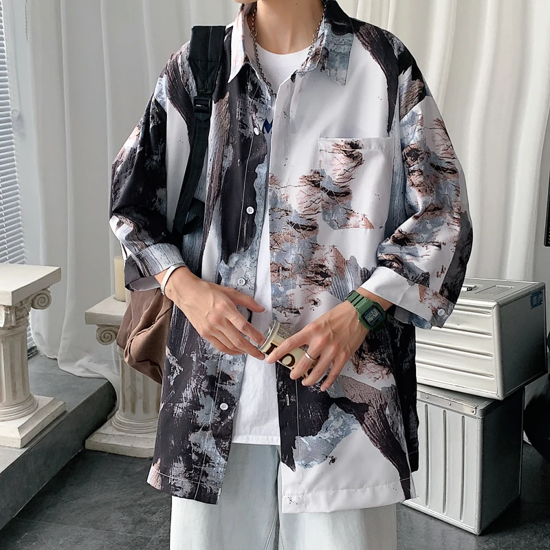 2023 summer Men's fashion smart casual short Sleeve Shirts,High quality men printing Shirt mens Slim Fit Shirt Male size M-3XL
2023 summer Men's fashion smart casual short Sleeve Shirts,High quality men printing Shirt mens Slim Fit Shirt Male size M-3XL