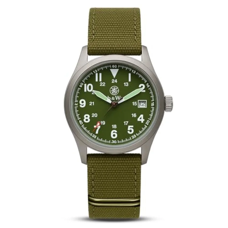 Men's Military Watch, 3 Interchangeable Canvas Straps, 3 ATM Water Resistant, Date Display, Scratch Resistant Glass, Military S
Men's Military Watch, 3 Interchangeable Canvas Straps, 3 ATM Water Resistant, Date Display, Scratch Resistant Glass, Military S