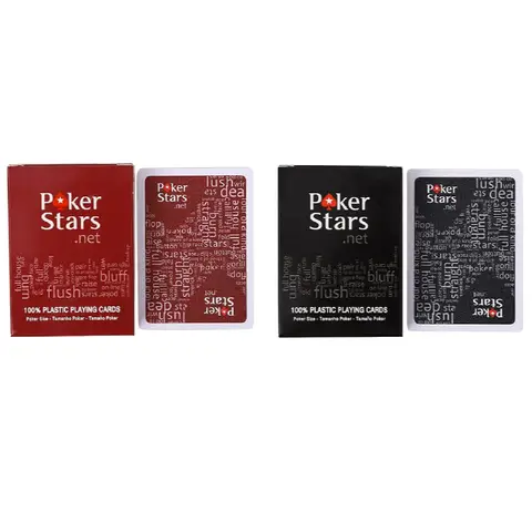 Texas PCV Playing Cards Standard Index Red Black Decks of Cards Premium Poker Cards for Blackjack Casino Family Games