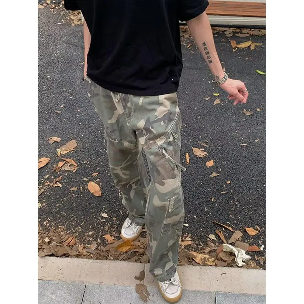 Summer Thin American Camouflage Denim Work Trousers Men's Loose Straight Leg High Street Wide Leg Pants Long Jeans
Summer Thin American Camouflage Denim Work Trousers Men's Loose Straight Leg High Street Wide Leg Pants Long Jeans