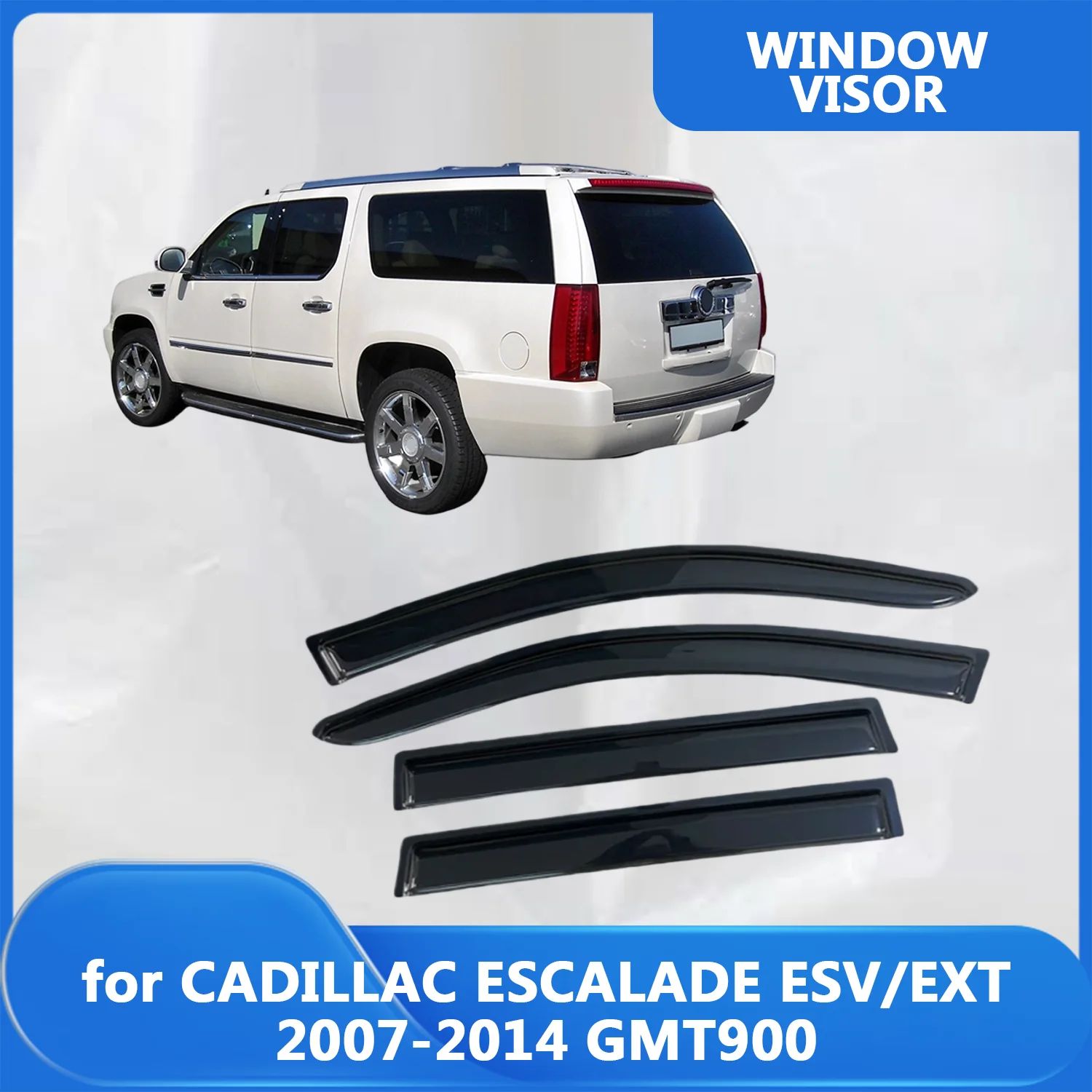 Window Visor for CADILLAC ESCALADE ESV/EXT 2007 2008 2009 2010 2011 2012 2013 2014 GMT900 Wind Deflectors Rain Guards Door Visor
Window Visor for CADILLAC ESCALADE ESV/EXT 2007 2008 2009 2010 2011 2012 2013 2014 GMT900 Wind Deflectors Rain Guards Door Visor