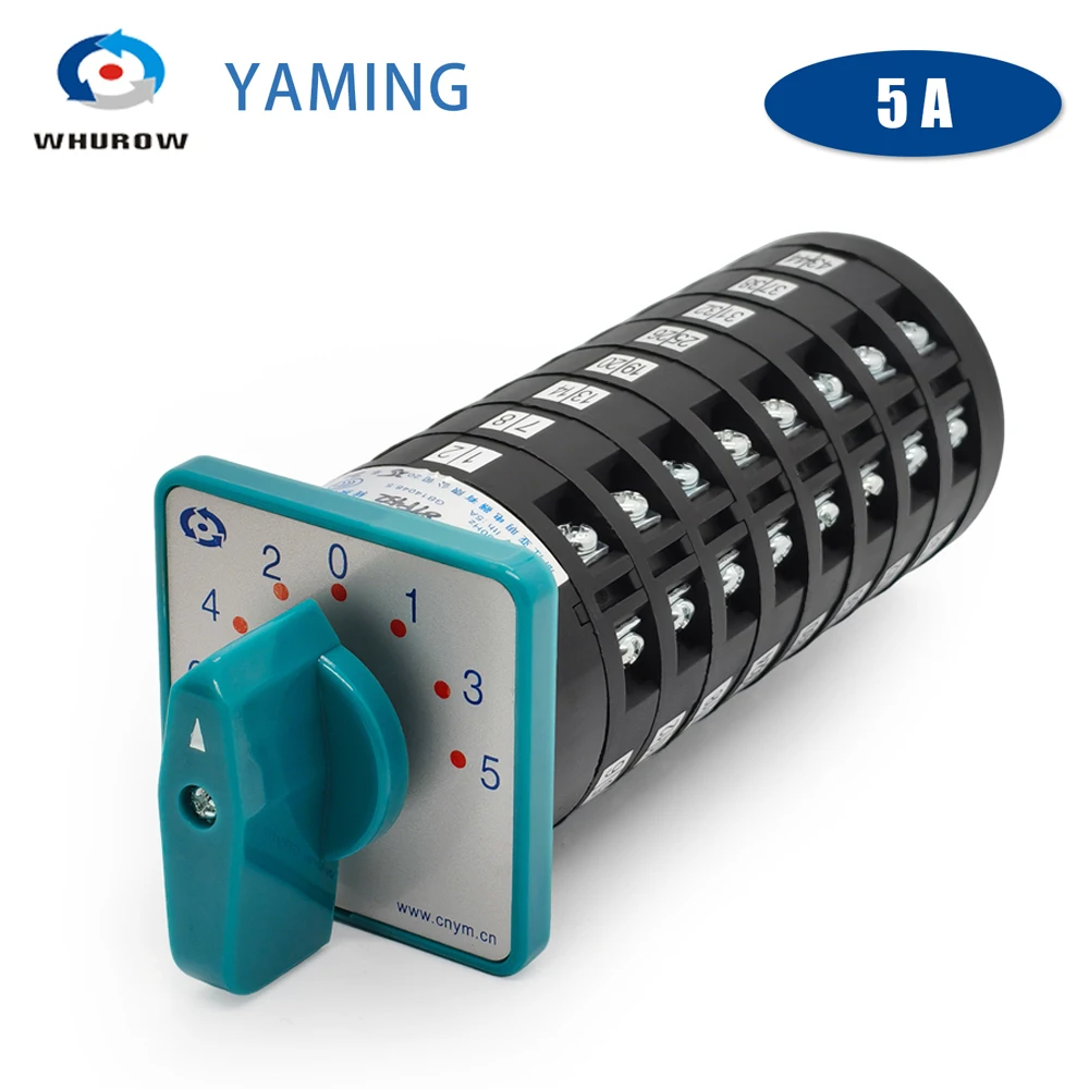 7 Positions Rotary Cam Switch LW6-8/F432 Universal Selector Changeover Switch 8 Poles 48 Terminal With Silver 380V 5A Contacts
7 Positions Rotary Cam Switch LW6-8/F432 Universal Selector Changeover Switch 8 Poles 48 Terminal With Silver 380V 5A Contacts