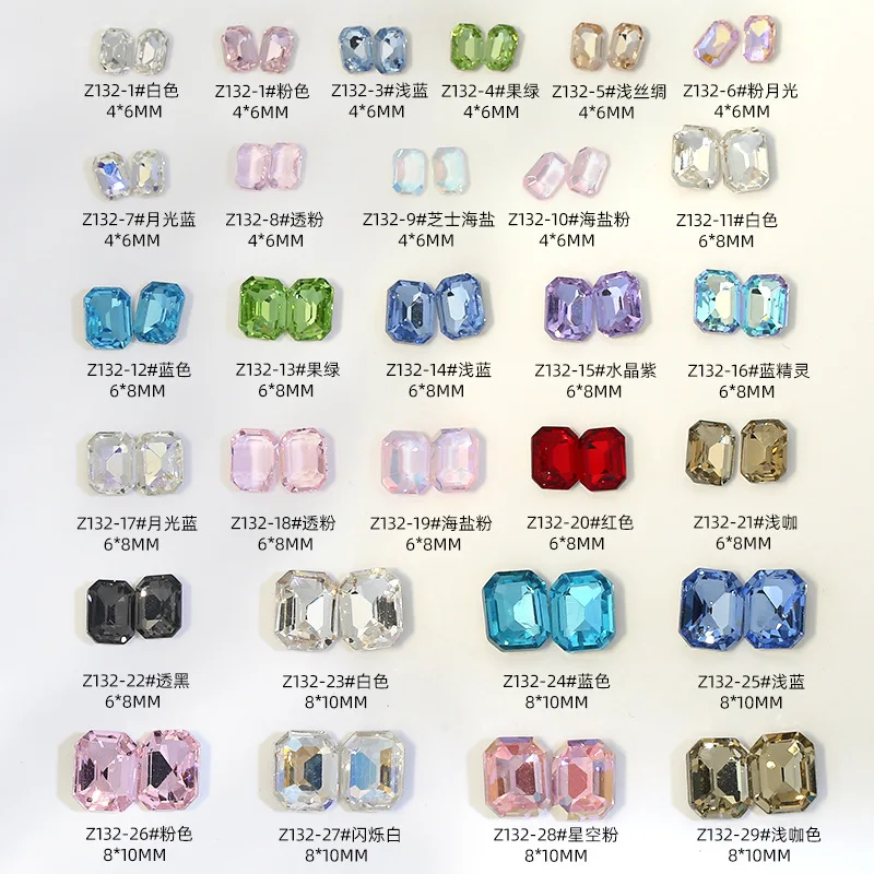 20PCS Sparkle Colorful Long Octagonal Pointed Diamond Crystal Glass Nail Art Rhinestones Decorations Manicure Shiny Rect Charms
20PCS Sparkle Colorful Long Octagonal Pointed Diamond Crystal Glass Nail Art Rhinestones Decorations Manicure Shiny Rect Charms