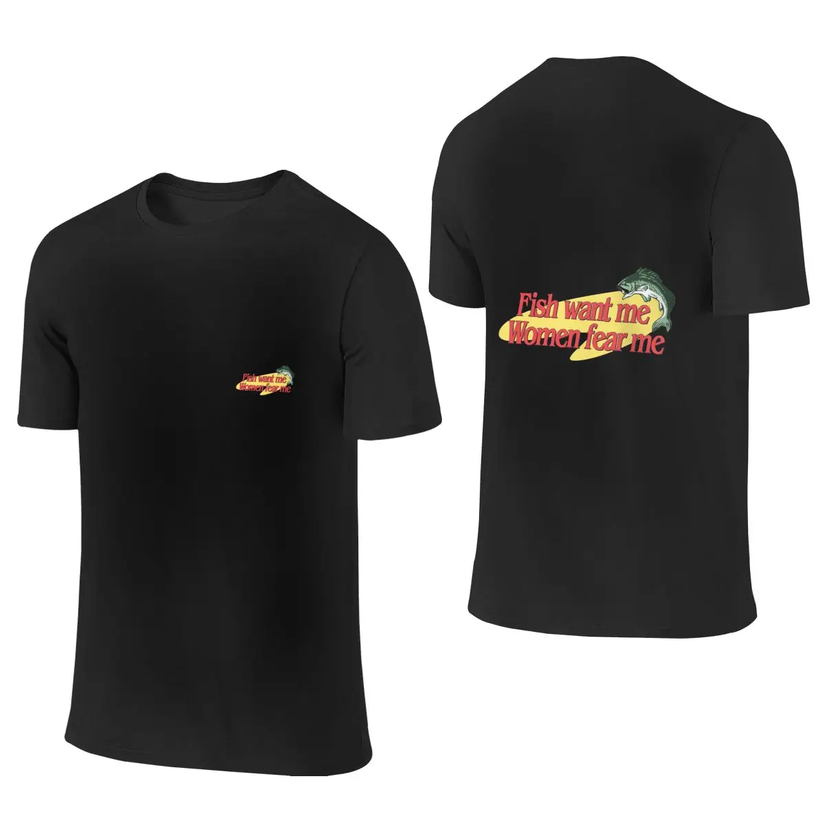 Fish Want Me Women Fear Me Men's Short Sleeve T-shirt Round Neck 100% Cotton T shirt S-6XL
Fish Want Me Women Fear Me Men's Short Sleeve T-shirt Round Neck 100% Cotton T shirt S-6XL