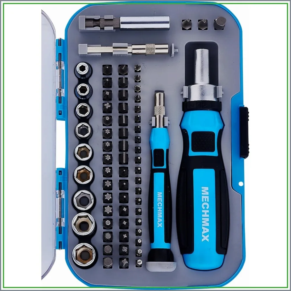 68-in-1 Ratcheting Screwdriver Set with Sockets, Precision Bits, Magnetic Driver, Compact Impact Case for Home DIY & Electronics Repair
68-in-1 Ratcheting Screwdriver Set with Sockets, Precision Bits, Magnetic Driver, Compact Impact Case for Home DIY & Electronics Repair