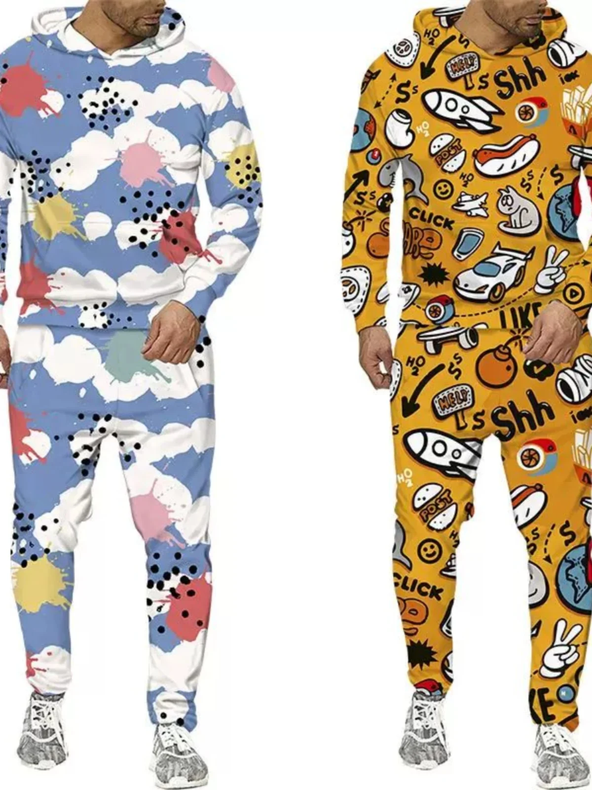 Men's Hooded Sweaterpants Casual Suit Long Sve Sweatirt Pants Autumn Leisure Set Polyester Fabric Other Material 00%
Men's Hooded Sweaterpants Casual Suit Long Sve Sweatirt Pants Autumn Leisure Set Polyester Fabric Other Material 00%