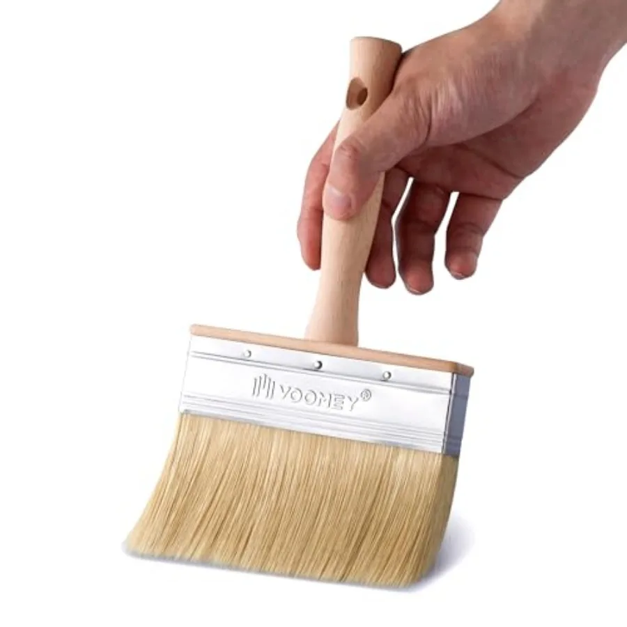 Deck Stain Brush 5 Inch, Limewash Paint Brush, Deck Stain Applicator Made of Faux Bristle Wire, Stain Brush for Wood Furniture,
Deck Stain Brush 5 Inch, Limewash Paint Brush, Deck Stain Applicator Made of Faux Bristle Wire, Stain Brush for Wood Furniture,