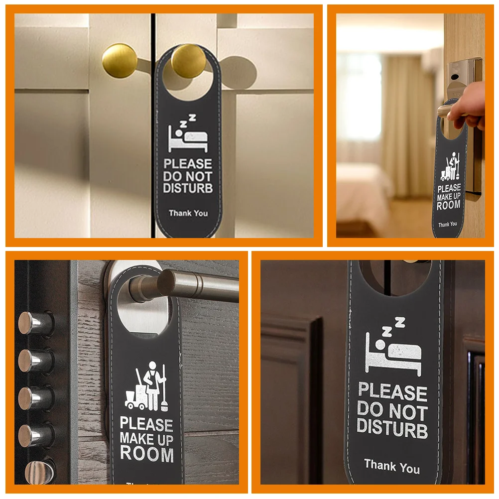 3pcs Door Hanger Signs for Hotel House Black Do Not Disturb Make Up Room Warning Hanging Ornaments Practical Long Use
3pcs Door Hanger Signs for Hotel House Black Do Not Disturb Make Up Room Warning Hanging Ornaments Practical Long Use