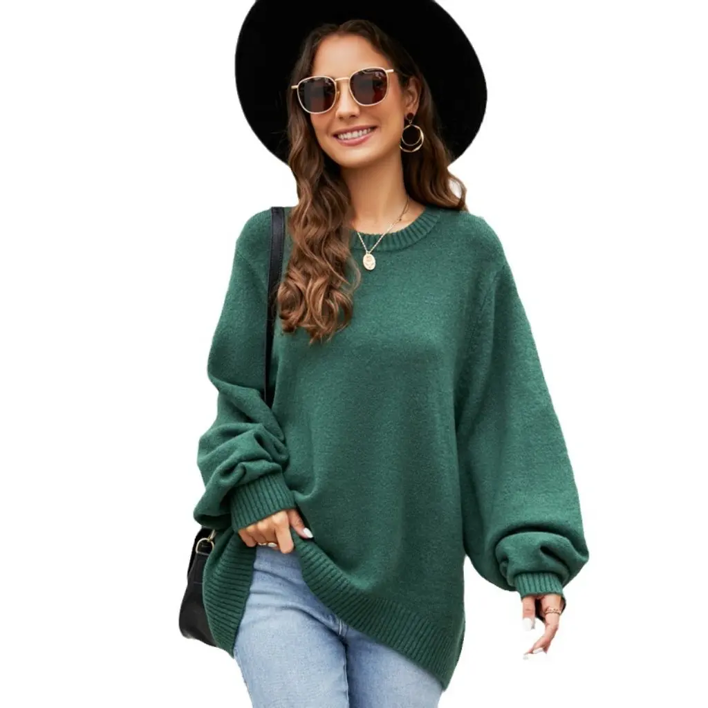 Women's round Neck Sweater Lazy Style Loose Design Base Layer Autumn Winter Fashionable Comfortable Knitwear
Women's round Neck Sweater Lazy Style Loose Design Base Layer Autumn Winter Fashionable Comfortable Knitwear