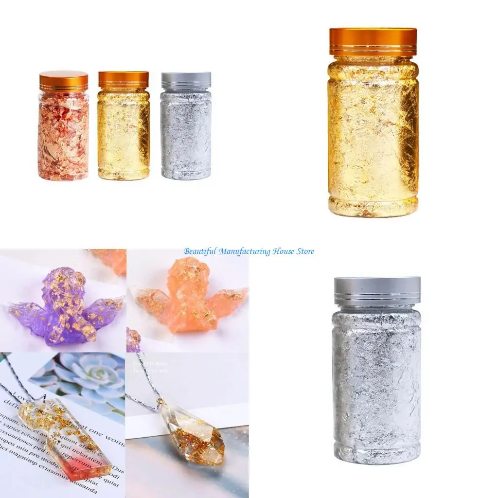 E56A Gilding Flakes Set Gold Foil Flakes for Resin Imitation Foil Flakes Metallic
E56A Gilding Flakes Set Gold Foil Flakes for Resin Imitation Foil Flakes Metallic
