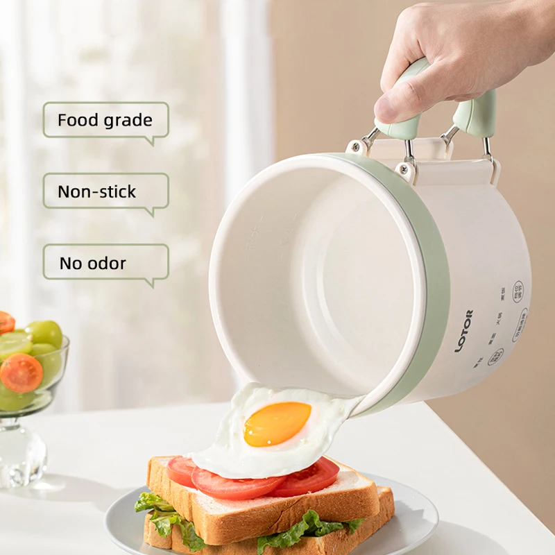 Мини-электрическая кастрюля 1,6 л со складной ручкой, портативная рисоварка, горячая кастрюля 220 В для общежития, путешествия, использования
Мини-электрическая кастрюля 1,6 л со складной ручкой, портативная рисоварка, горячая кастрюля 220 В для общежития, путешествия, использования