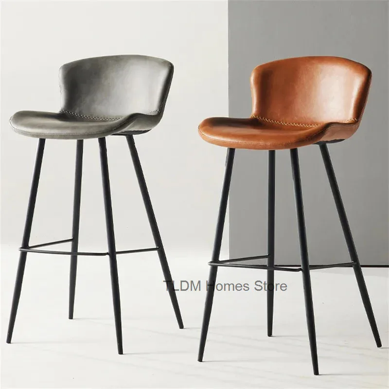 Nordic Saddle Leather Bar Chair for Bar Furniture Light Luxury Home Kitchen Dining Room Bar Stool Simple Iron Leisure High Stool
Nordic Saddle Leather Bar Chair for Bar Furniture Light Luxury Home Kitchen Dining Room Bar Stool Simple Iron Leisure High Stool