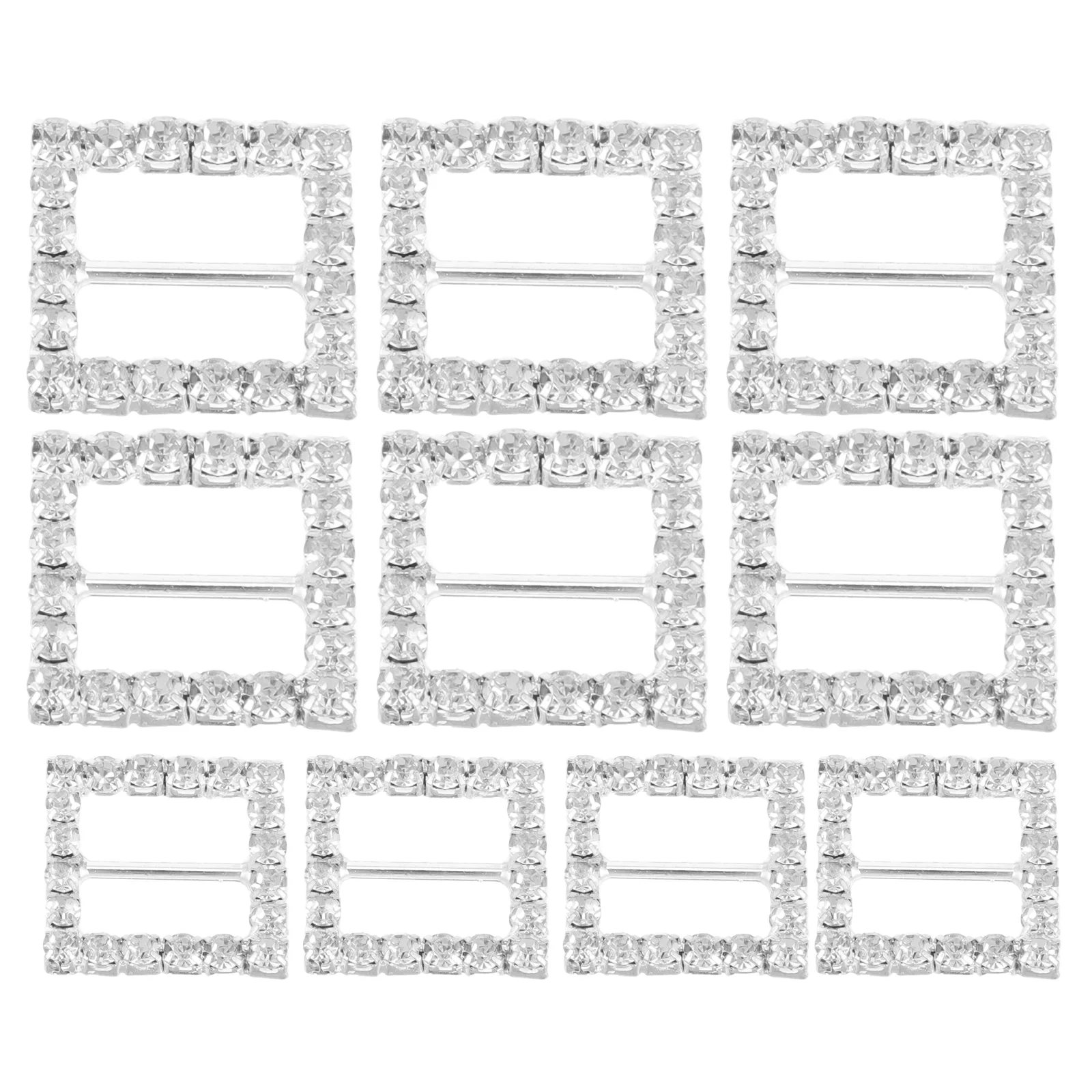 10 Pcs Rhinestone Decorative Buckle Slider Buckles Ribbon Square Alloy Fancy Sliders
10 Pcs Rhinestone Decorative Buckle Slider Buckles Ribbon Square Alloy Fancy Sliders