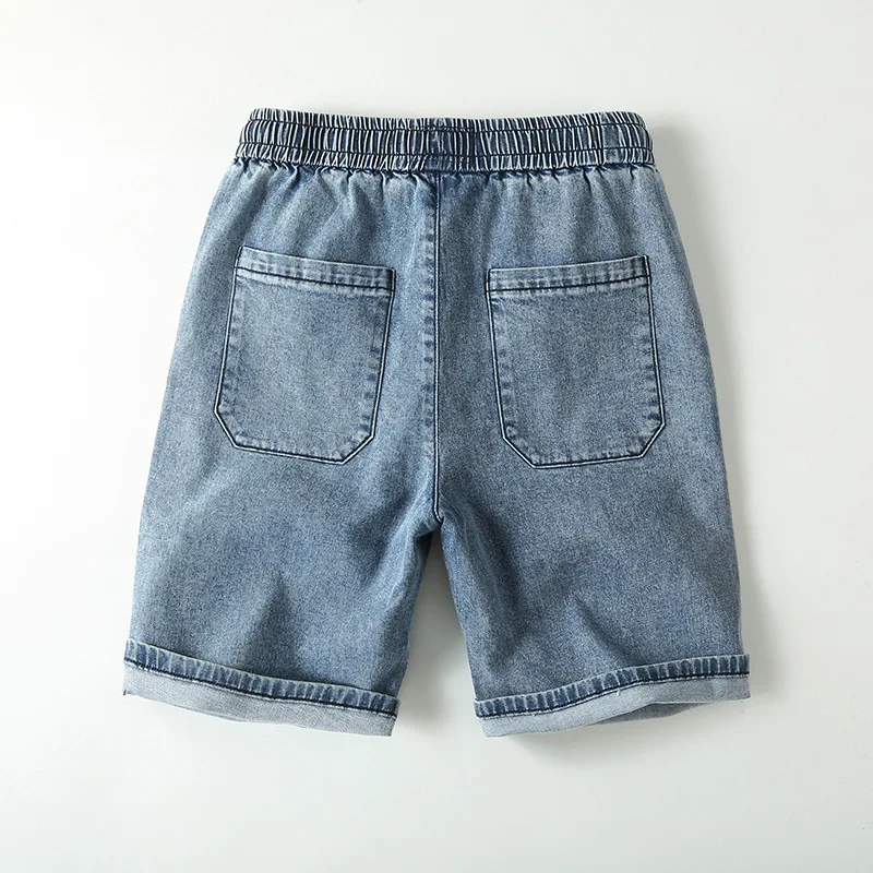 American straight jeans men's summer thin shorts pure cotton casual shorts drawstring loose elastic mid-length pants
American straight jeans men's summer thin shorts pure cotton casual shorts drawstring loose elastic mid-length pants