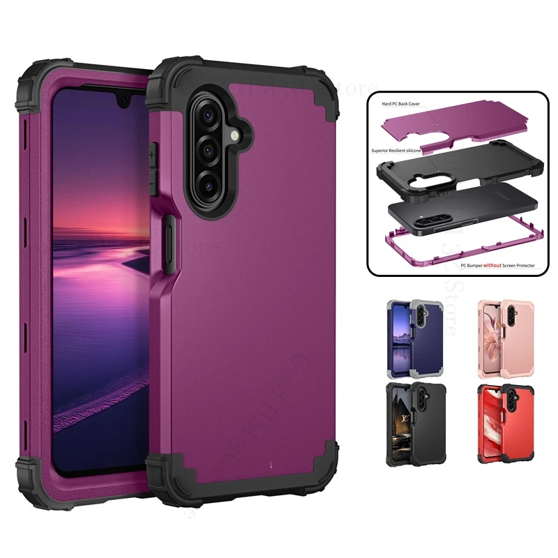 3 in1 Hybrid Rugged Armor Shockproof Case For Samsung A17 A26 A16 A36 A56 Heavy Duty Protection Cover For Galaxy A55 A35 A15 A54
3 in1 Hybrid Rugged Armor Shockproof Case For Samsung A17 A26 A16 A36 A56 Heavy Duty Protection Cover For Galaxy A55 A35 A15 A54