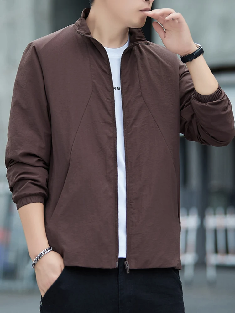 Spring Autumn New Sle Men's Lightweight Casual Work Jaet Outdoor Windproof Waterproof Stand Collar Jaet Faionable Nylon
Spring Autumn New Sle Men's Lightweight Casual Work Jaet Outdoor Windproof Waterproof Stand Collar Jaet Faionable Nylon