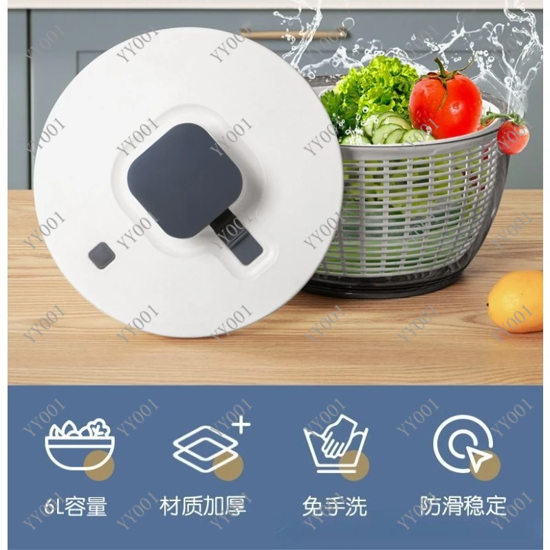 Household Manual Drain Basket Multifunctional Fruit Vegetable Salad Dehydrator
Household Manual Drain Basket Multifunctional Fruit Vegetable Salad Dehydrator