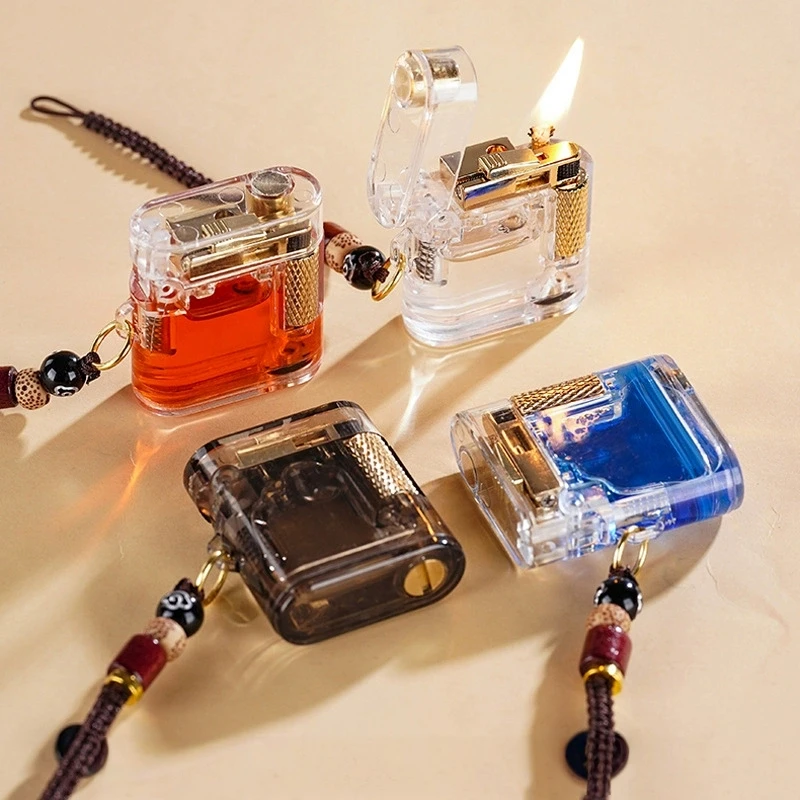 New Mini Transparent Visible Fuel Tank Pendant Lighter Side Sliding Grinding Wheel Outdoor Portable Pendant Lighter Gift
New Mini Transparent Visible Fuel Tank Pendant Lighter Side Sliding Grinding Wheel Outdoor Portable Pendant Lighter Gift