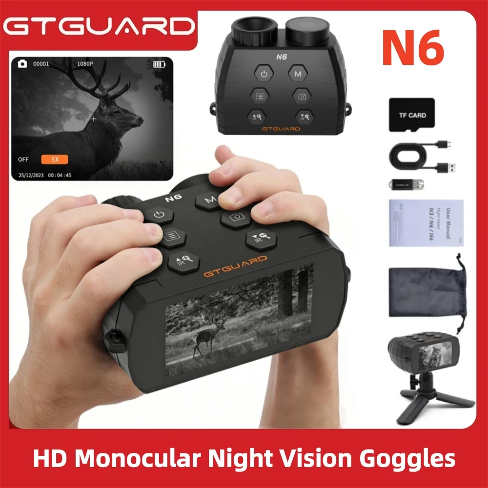 1080P HD Infrared Night Vision Binoculars Telescope 5X Digital Zoom Night Vision Divice Photo,Video,Playback for Camping,Hunting,Bird Watching
1080P HD Infrared Night Vision Binoculars Telescope 5X Digital Zoom Night Vision Divice Photo,Video,Playback for Camping,Hunting,Bird Watching