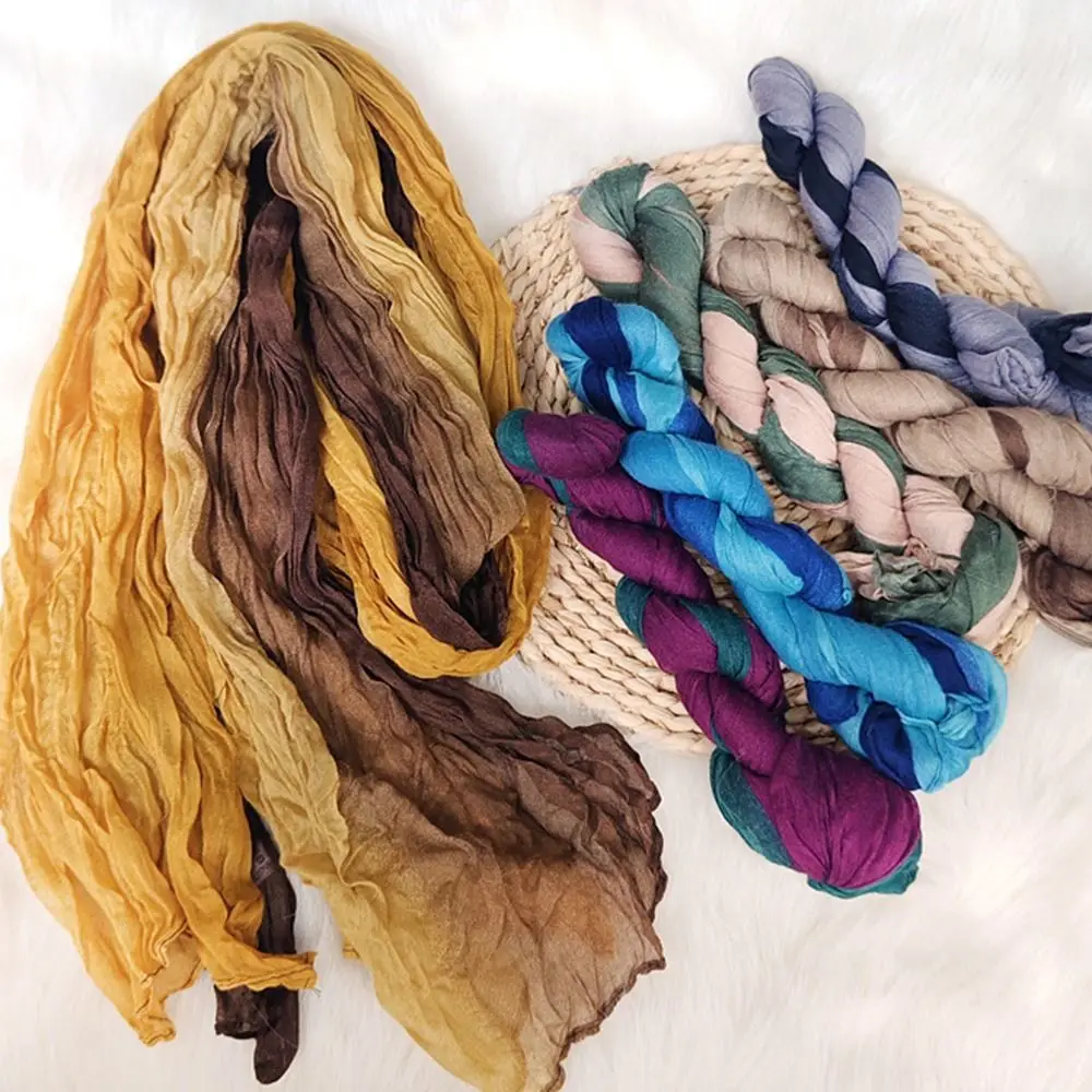 Fashionable Trend Gradient Blue Fold Shawl Soft Retro Pleated Cotton Hemp Scarf Headscarf Shawl Spring Summer
Fashionable Trend Gradient Blue Fold Shawl Soft Retro Pleated Cotton Hemp Scarf Headscarf Shawl Spring Summer