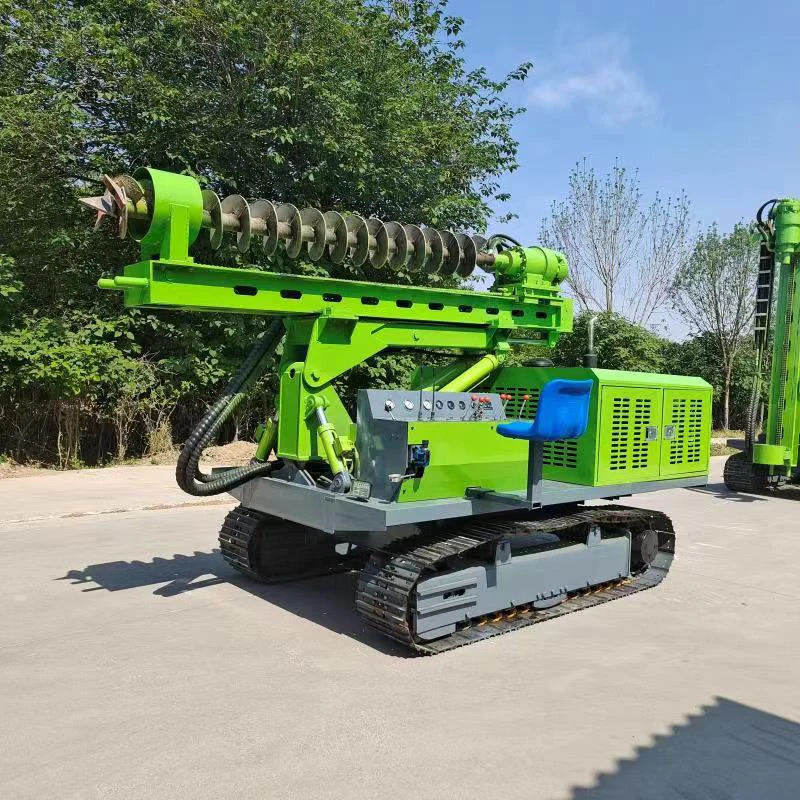 high quality hydraulic borehole photovoltaic solar piling rig pile driver for solar project Crawler type chassis pile driver
high quality hydraulic borehole photovoltaic solar piling rig pile driver for solar project Crawler type chassis pile driver