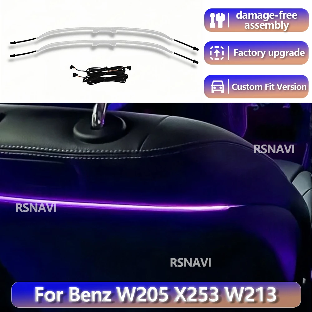RGB color streamer For Benz C-Class W205 W206 GLC X253 X254 E-Class W213 2014-2023 256 Colors Seat Back Lamp Ambient Light
RGB color streamer For Benz C-Class W205 W206 GLC X253 X254 E-Class W213 2014-2023 256 Colors Seat Back Lamp Ambient Light