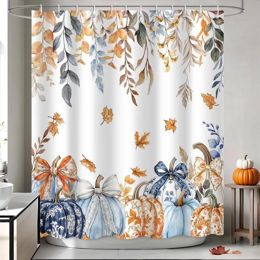 Осенняя занавеска для душа, осенняя шинуазри, тыква, водонепроницаемая для украшения ванной комнаты, оранжевый кленовый лист, листья эвкалипта, галстук-бабочка, насос
Осенняя занавеска для душа, осенняя шинуазри, тыква, водонепроницаемая для украшения ванной комнаты, оранжевый кленовый лист, листья эвкалипта, галстук-бабочка, насос