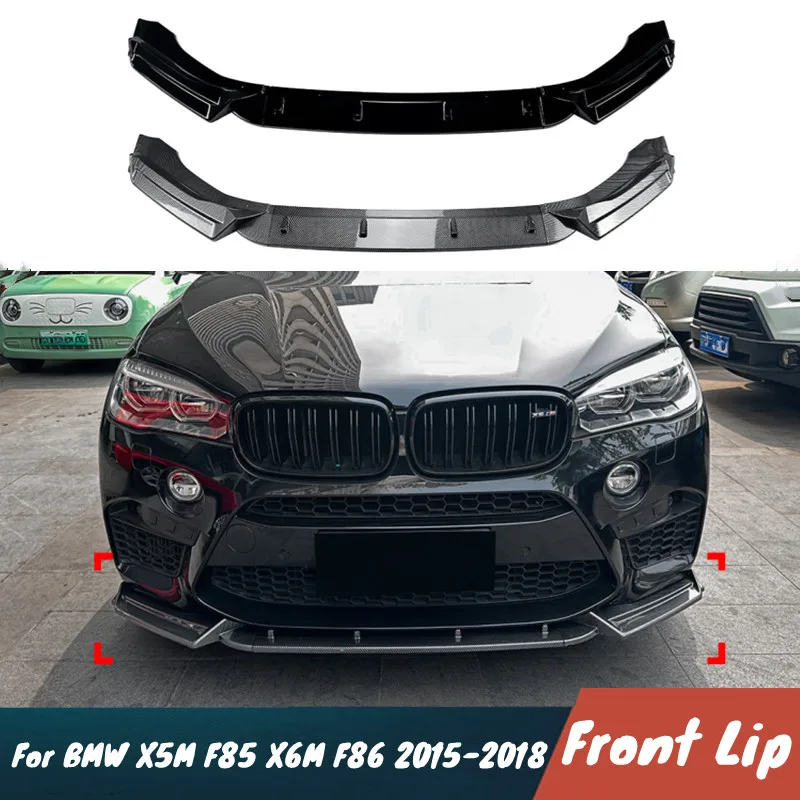 For BMW X5M F85 X6M F86 2015-2018 3pcs/Set Car Front Bumper Lip Chin Spoiler Protector Guard Exterior Tuning Accessories
For BMW X5M F85 X6M F86 2015-2018 3pcs/Set Car Front Bumper Lip Chin Spoiler Protector Guard Exterior Tuning Accessories