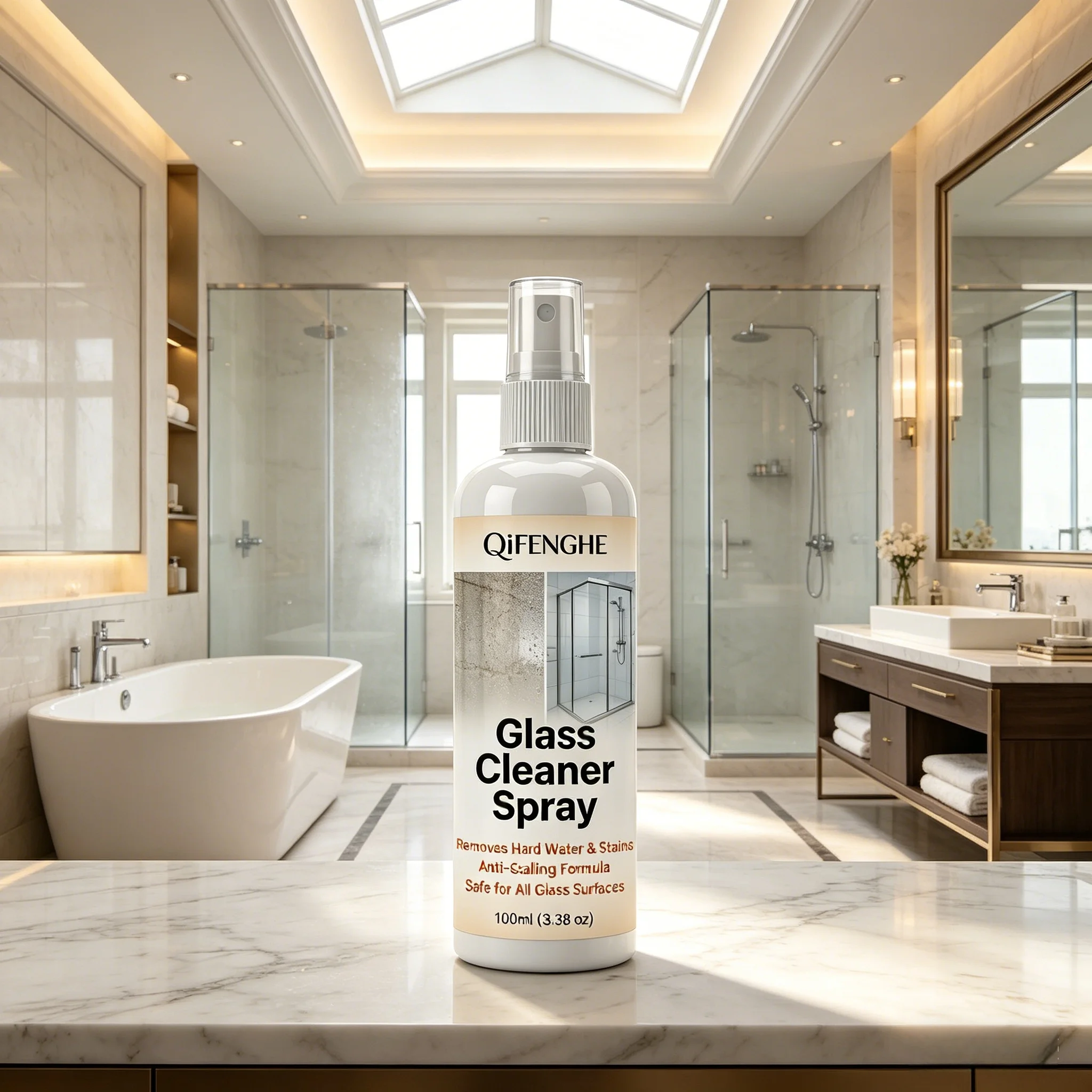 Instant Hard Water Stain Remover for Glass - Limescale & Soap Scum Cleaner, Streak-Free Shine for Shower Doors & Bathtubs
Instant Hard Water Stain Remover for Glass - Limescale & Soap Scum Cleaner, Streak-Free Shine for Shower Doors & Bathtubs