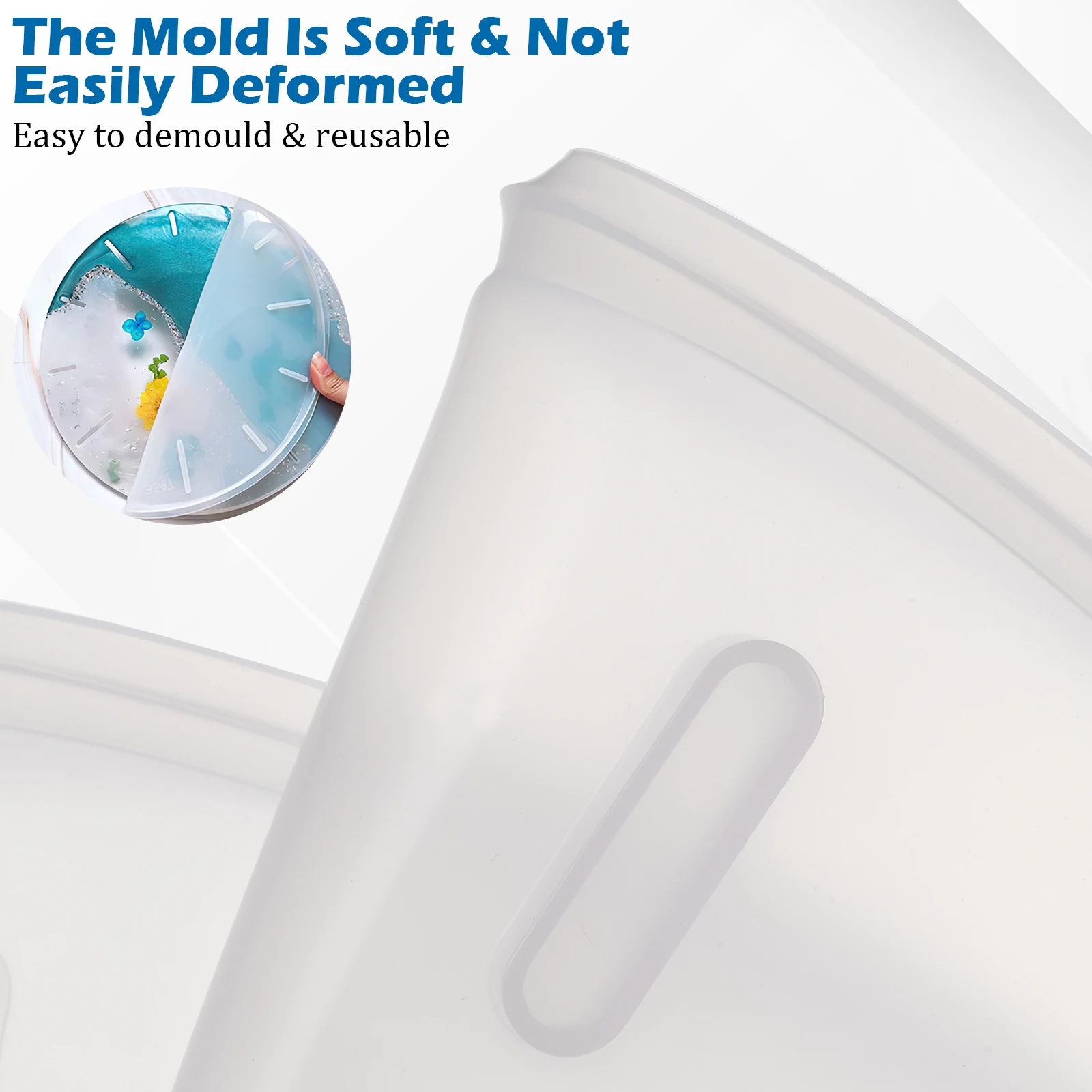 1 Set Non-Stick Silicone Wall Clock Mold Epoxy Casting Craft Tool Diy Round Mould Desktop Decoration Multi-Purpose Handmade
1 Set Non-Stick Silicone Wall Clock Mold Epoxy Casting Craft Tool Diy Round Mould Desktop Decoration Multi-Purpose Handmade