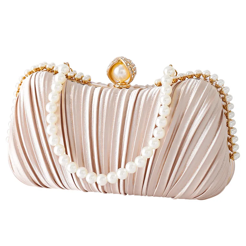 Pleated Satin Party Clutch - Elegant Banquet Bag To Complement Evening Dresses Metallic Foil Party Clutch With Detachable Strap
Pleated Satin Party Clutch - Elegant Banquet Bag To Complement Evening Dresses Metallic Foil Party Clutch With Detachable Strap